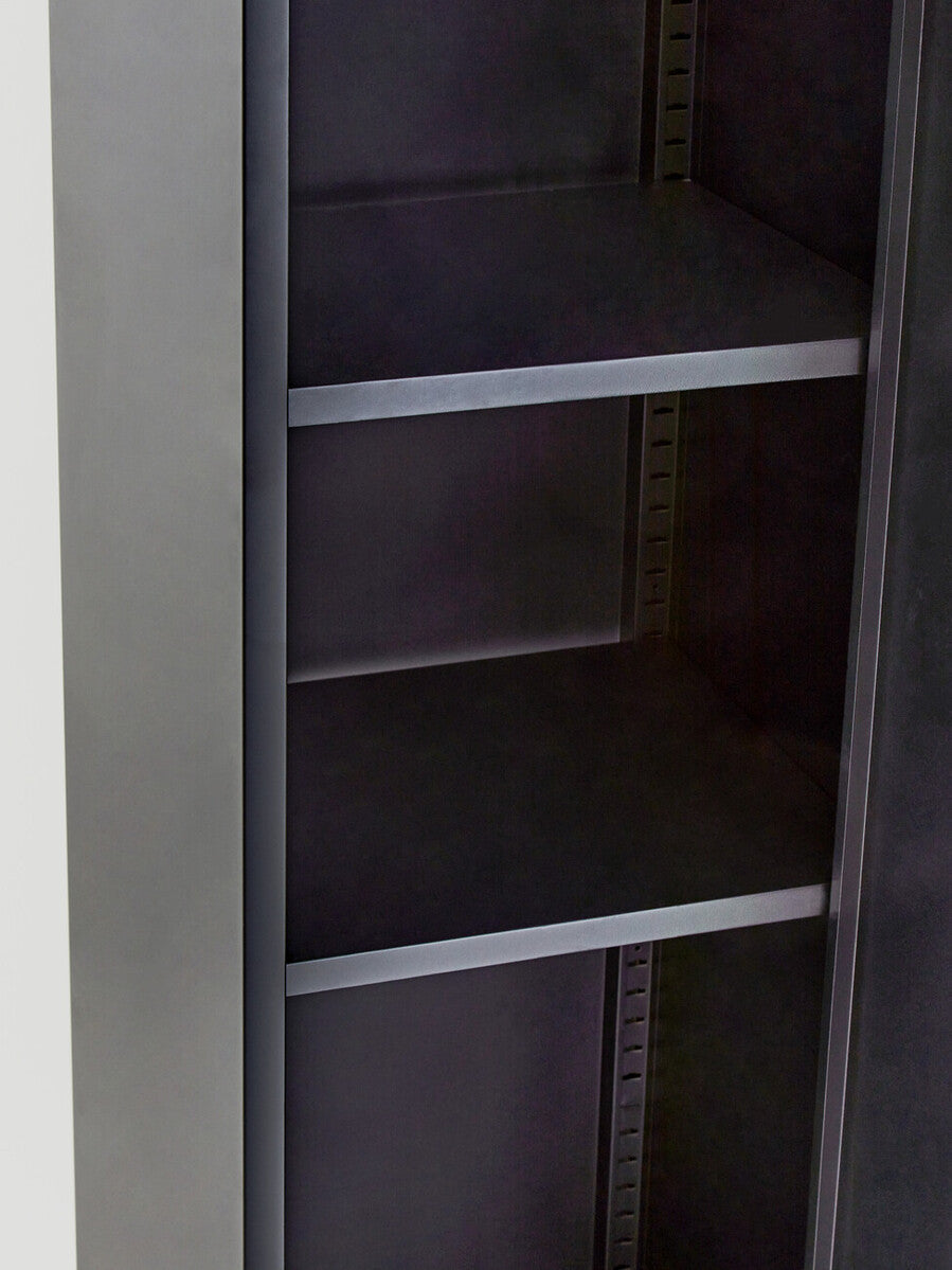 Academy Grey Metal Tall One Door Locker with Adjustable Shelves