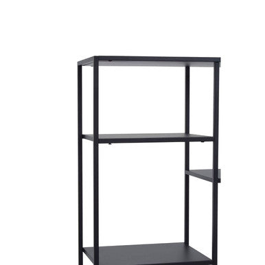 Acero Black Metal Multi Tier Open Shelf Unit