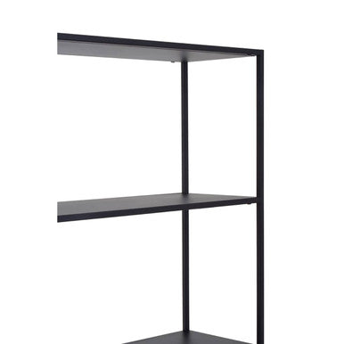 Acero Black Metal Multi Tier Open Shelf Unit