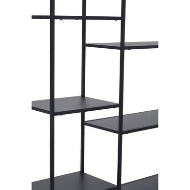 Acero Black Metal Multi Tier Open Shelf Unit