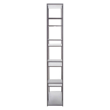 Acero Grey Metal Multi Tier Open Shelf Unit