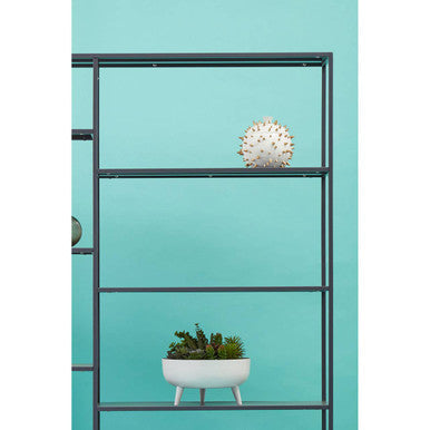 Acero Grey Metal Multi Tier Open Shelf Unit