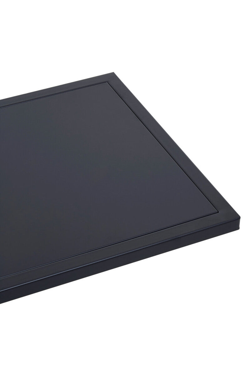 Acero Black Metal C-Shaped Side Table