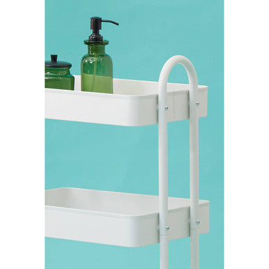 Acero White Metal Three Tier Trolley