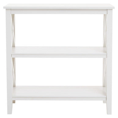 Heritage Two Shelf White Bookcase