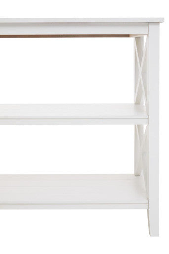 Heritage Two Shelf White Bookcase