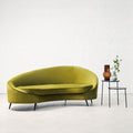 3 Seater Olive Velvet Sofa | Hasina