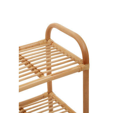 Mataram 3 Tier Natural Rattan Shelf Unit
