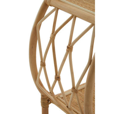 Three Tier Rattan Bar Trolley in Natural Finish , Mataram