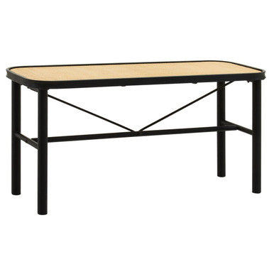Depok Natural Rattan Bench with Rattan Seat