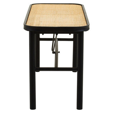Depok Natural Rattan Bench with Rattan Seat