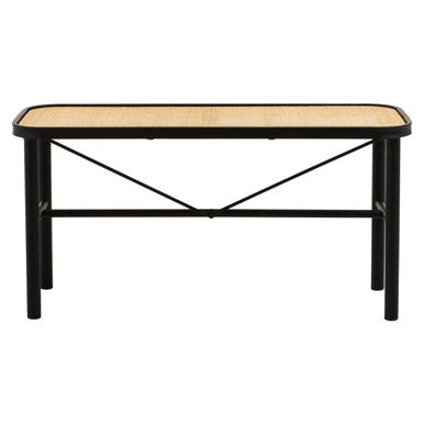 Depok Natural Rattan Bench with Rattan Seat