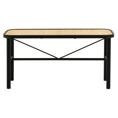 Depok Natural Rattan Bench with Rattan Seat