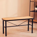 Depok Natural Rattan Bench with Rattan Seat