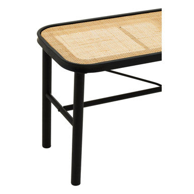 Depok Natural Rattan Bench with Rattan Seat