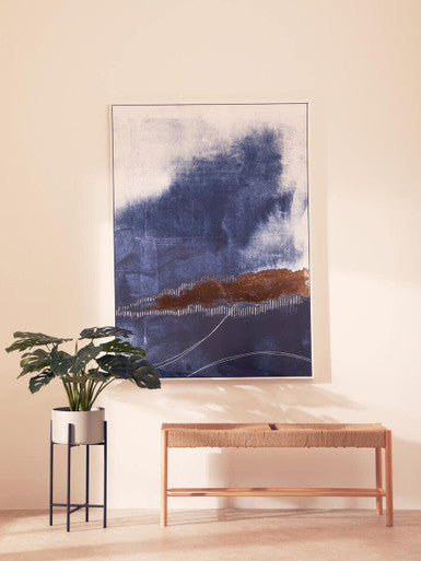 Bandar Natural Rope Beechwood Bench with Handwoven Seat