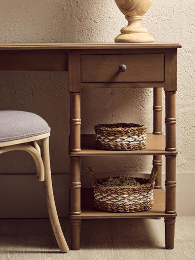 Heritage One Drawer Natural Wood Desk