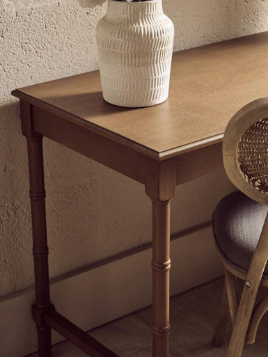 Heritage One Drawer Natural Wood Desk