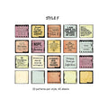Mr.paper 40Pcs 8 stili Retro Time Travel Series Deco diario materiale adesivo Scrapbooking Planner cancelleria scuola decorativa