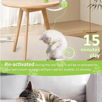 Colorful Beating Mouse Electric Door Holder Hanging Automatic Interactive Toy