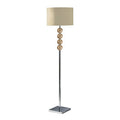 Cream Suede Effect Shade Floor Lamp | Mistro