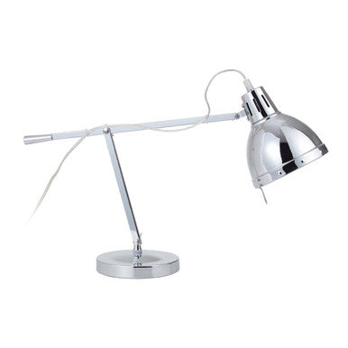 Adura Pink and Chrome Adjustable Desk Lamp