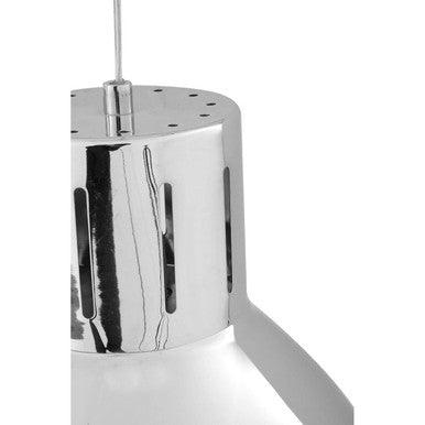 Jasper Bowl Shaped Pendant Light with Chrome Finish