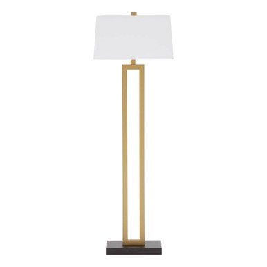 Leora White Fabric Floor Lamp