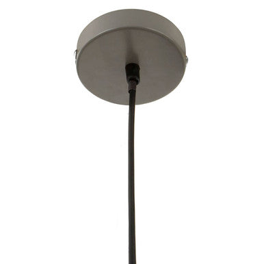 Blayne Grey Metal and Wood Effect Pendant Light