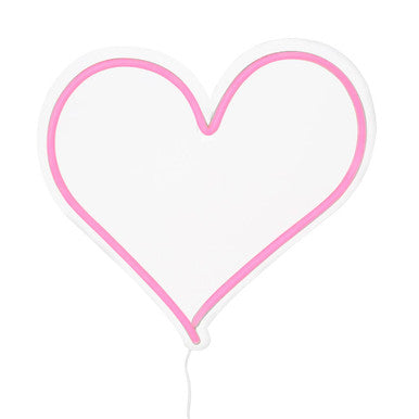 Neon Heart Design LED Box Light | LED Light Box