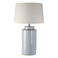 Ceramic Table Lamp with Cream Shade | Sorino