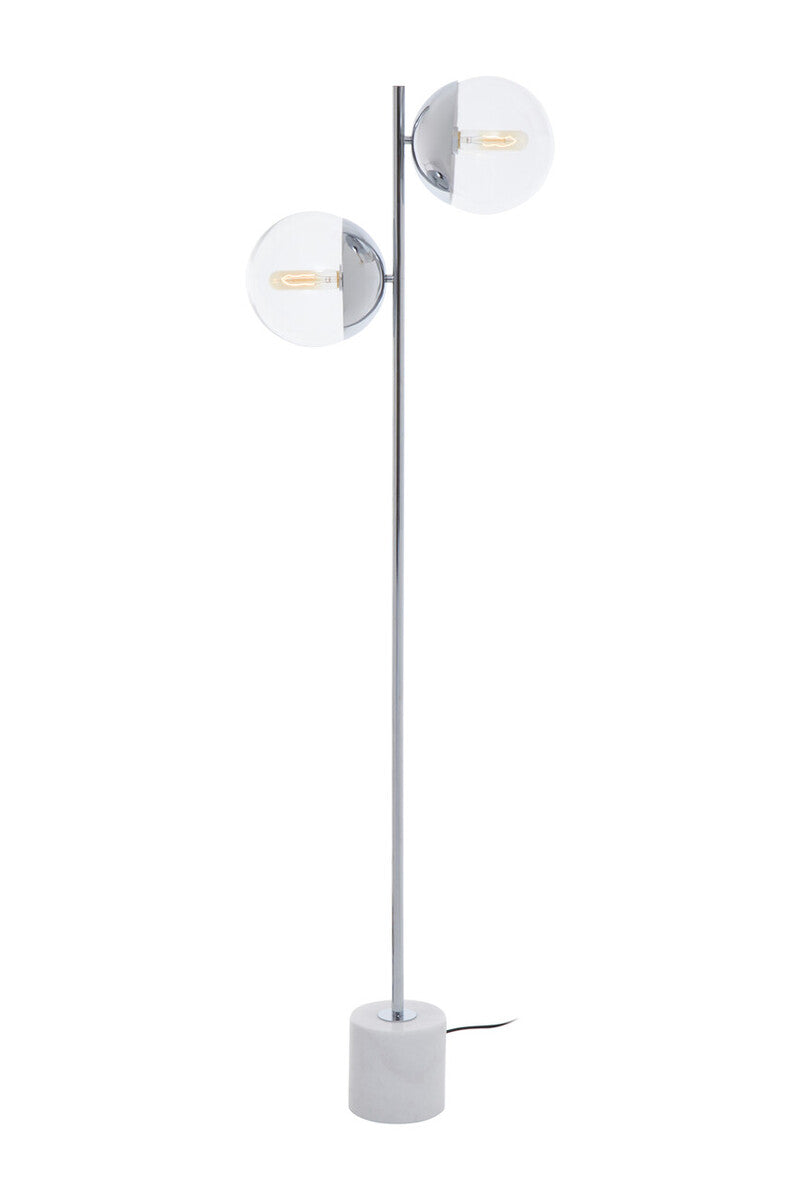 Revive Chrome Finish 2 Light Floor Lamp
