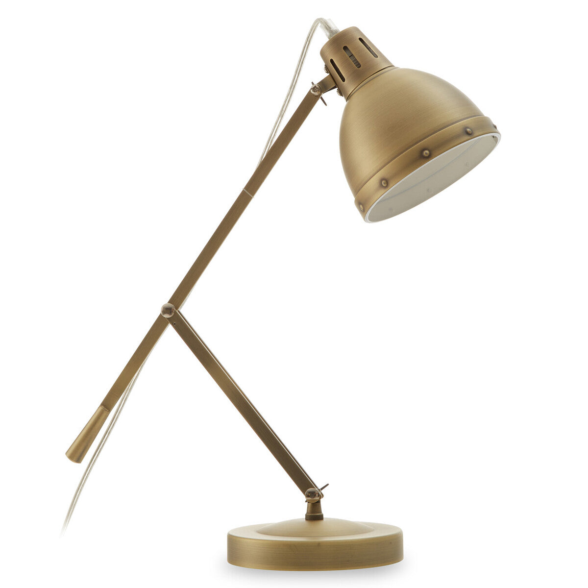 Adjustable  Desk Lamp in Brass Finish | Jasper