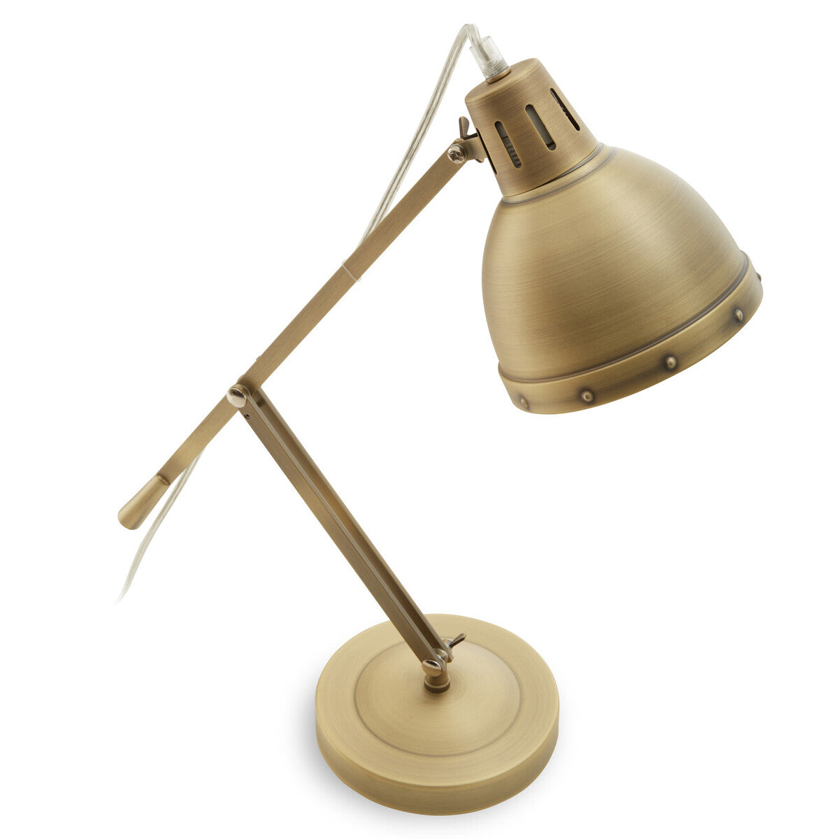 Adjustable  Desk Lamp in Brass Finish | Jasper