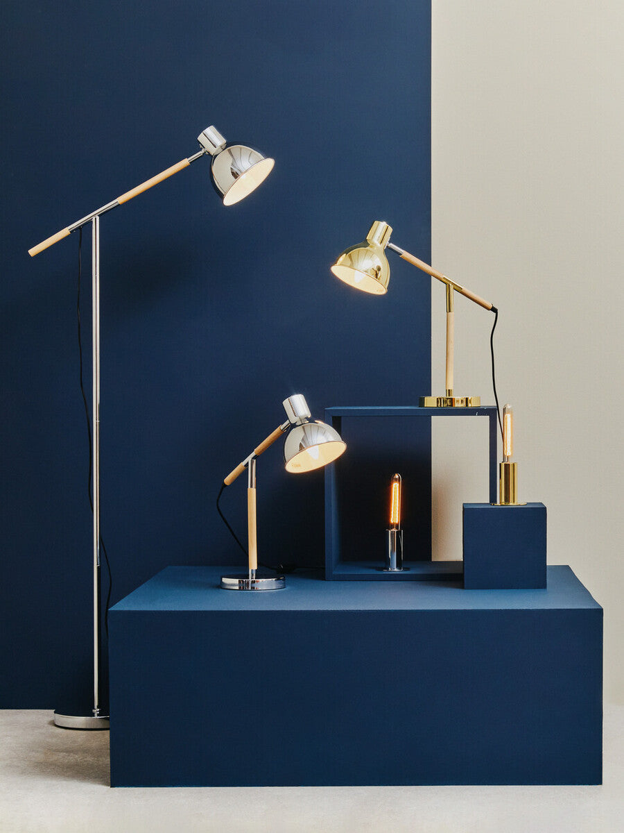 Stockholm Adjustable Desk Lamp in Chrome Finish