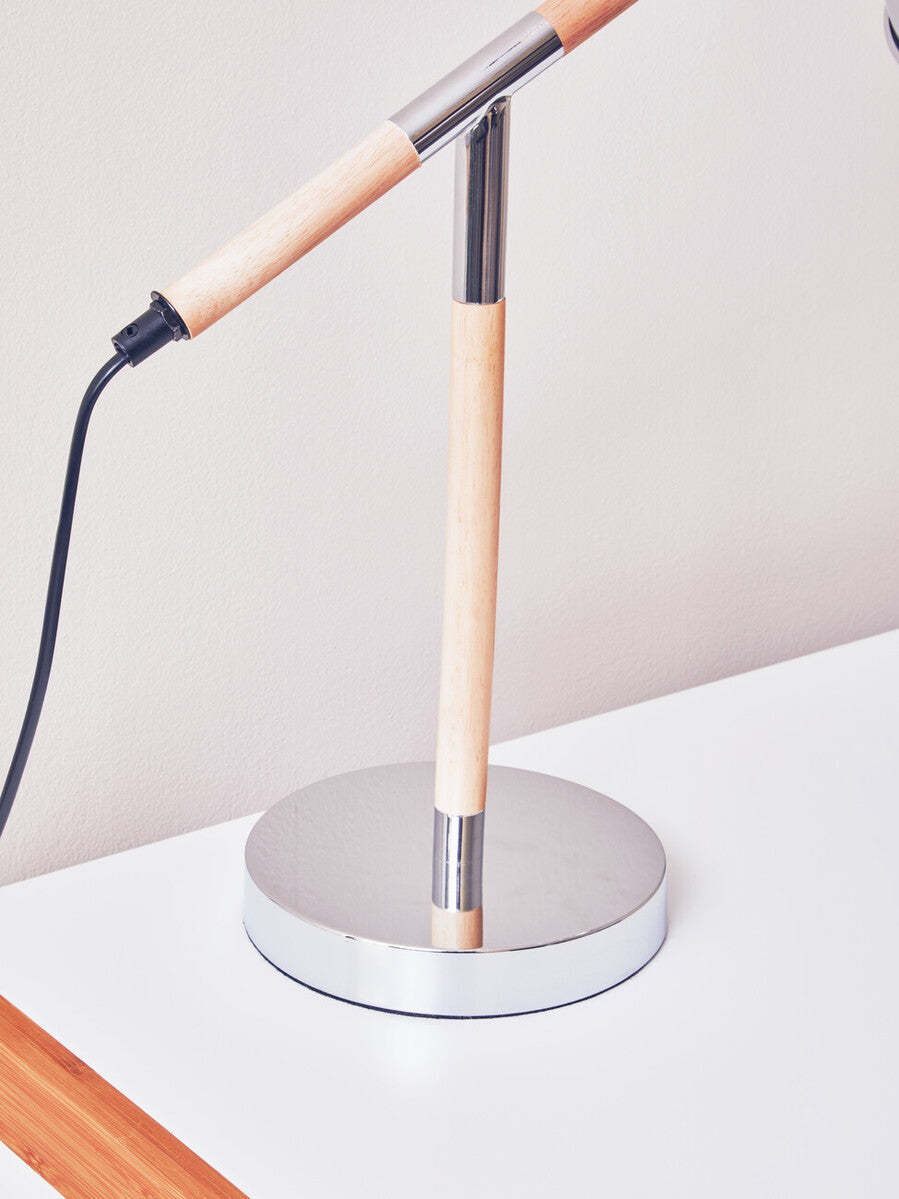 Stockholm Adjustable Desk Lamp in Chrome Finish