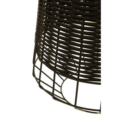 Jaya Black Rattan Pendant Light