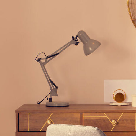 Payton Studio Matte Grey Metal Lamp