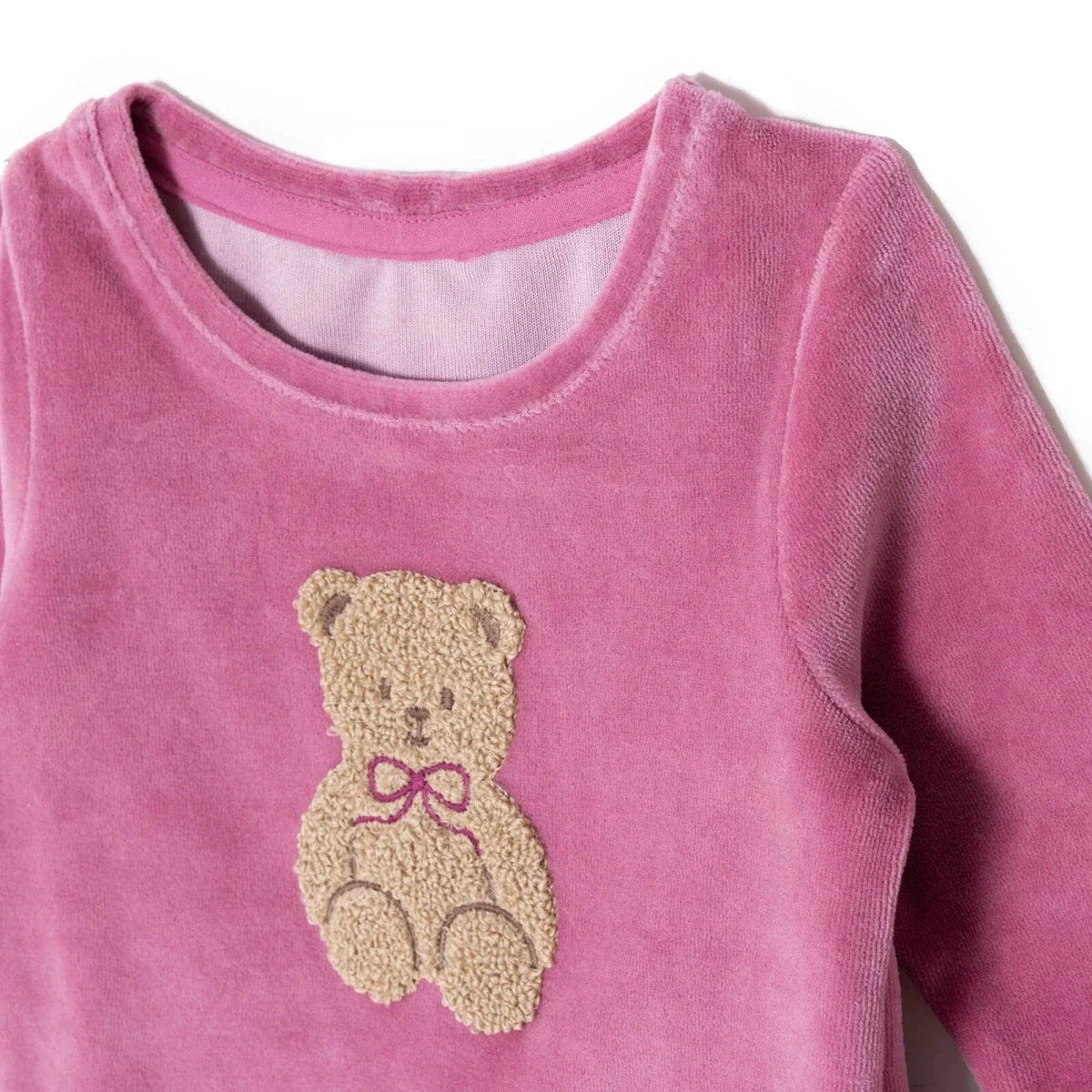 HelloBaby Velour Long Sleeve Baby Pyjama Set (3-6 Months to 3-4 Years)