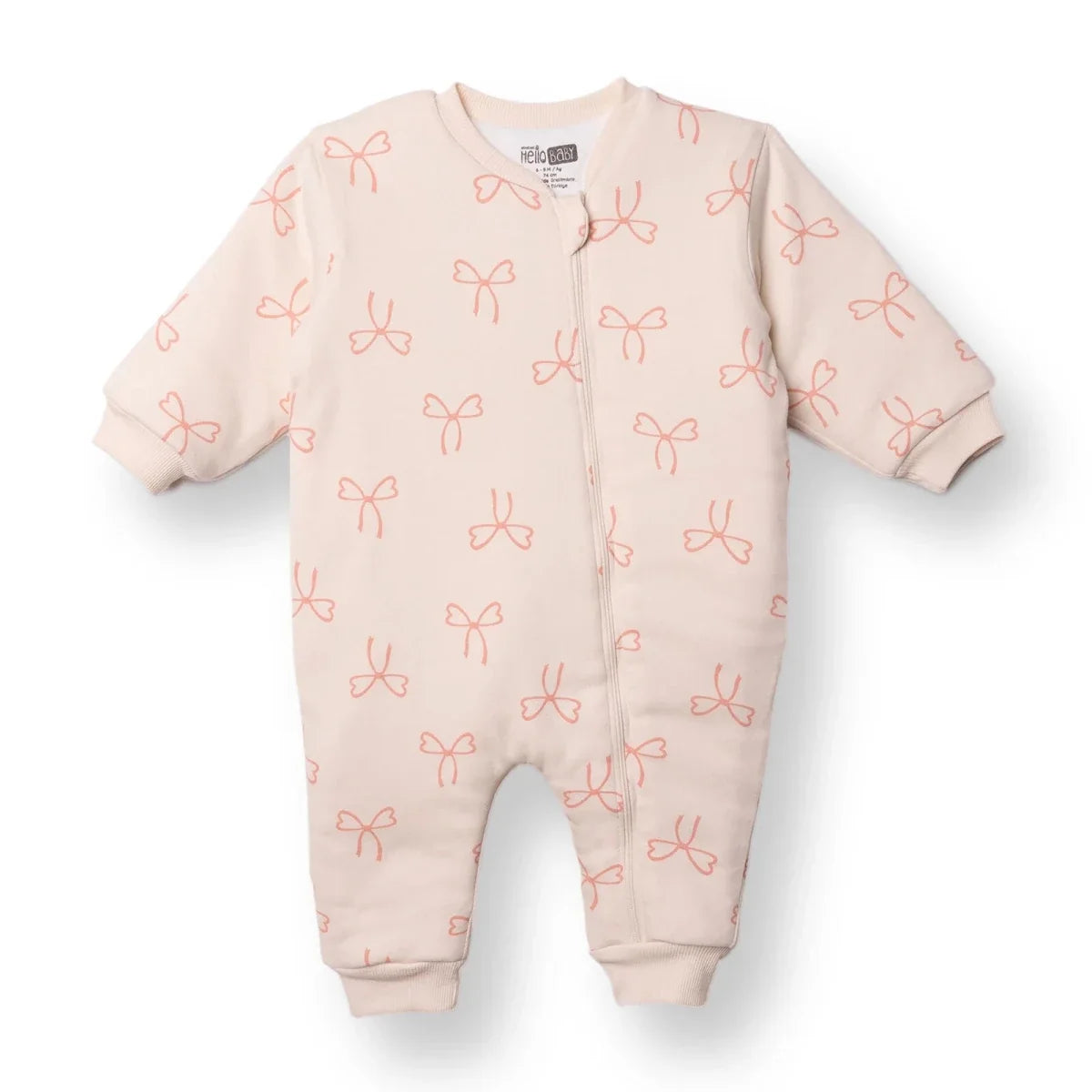 HelloBaby Bow Print 2.5 Tog Long Sleeve Baby Sleep Bag with Legs (9 Months to 5 Years)