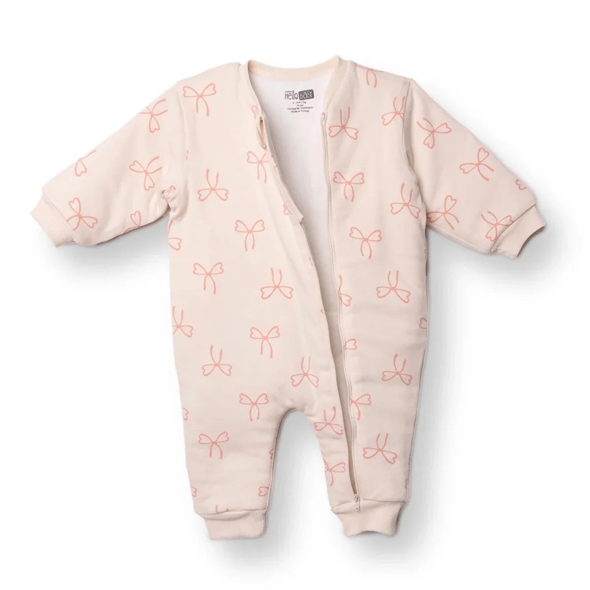HelloBaby Bow Print 2.5 Tog Long Sleeve Baby Sleep Bag with Legs (9 Months to 5 Years)