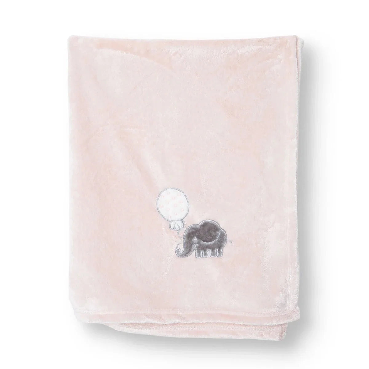 Mollia Elephant Print Wellsoft Fleece Baby Blanket (80 x 100 cm)