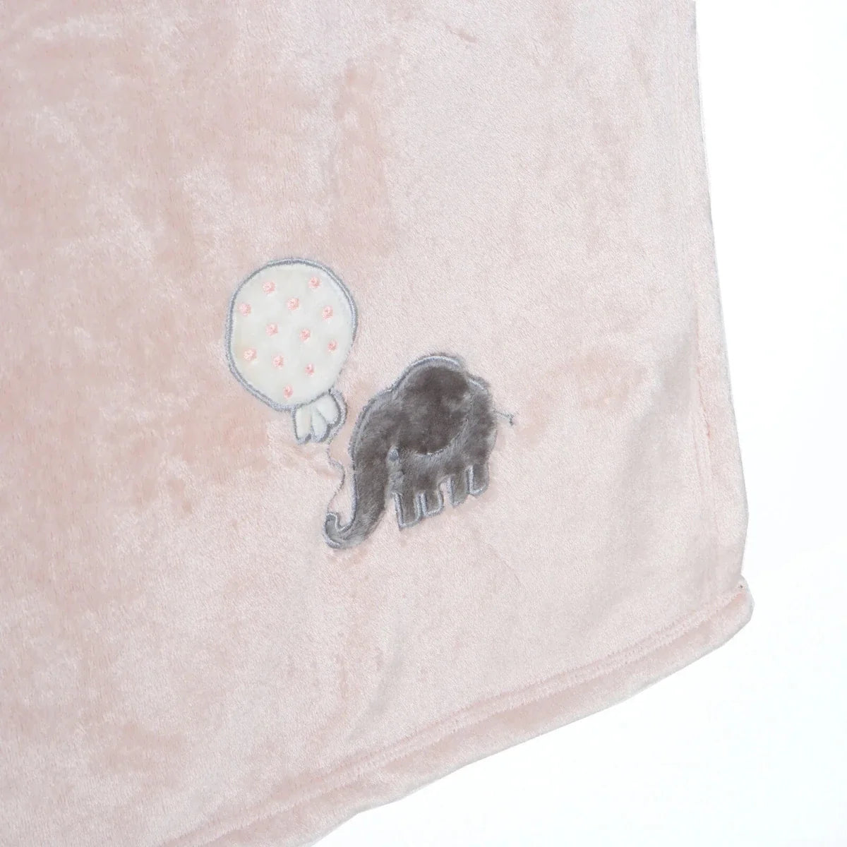 Mollia Elephant Print Wellsoft Fleece Baby Blanket (80 x 100 cm)