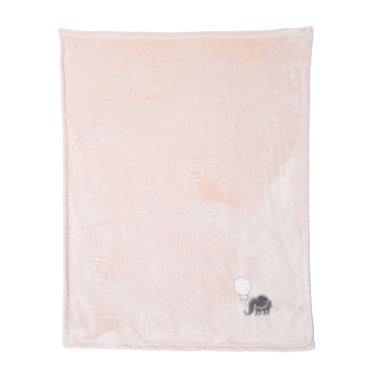 Mollia Elephant Print Wellsoft Fleece Baby Blanket (80 x 100 cm)