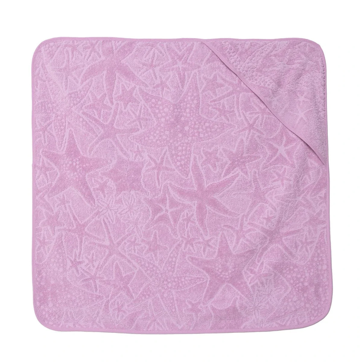 Mollia Starfish Print Baby Bath Towel (75 x 75 cm)