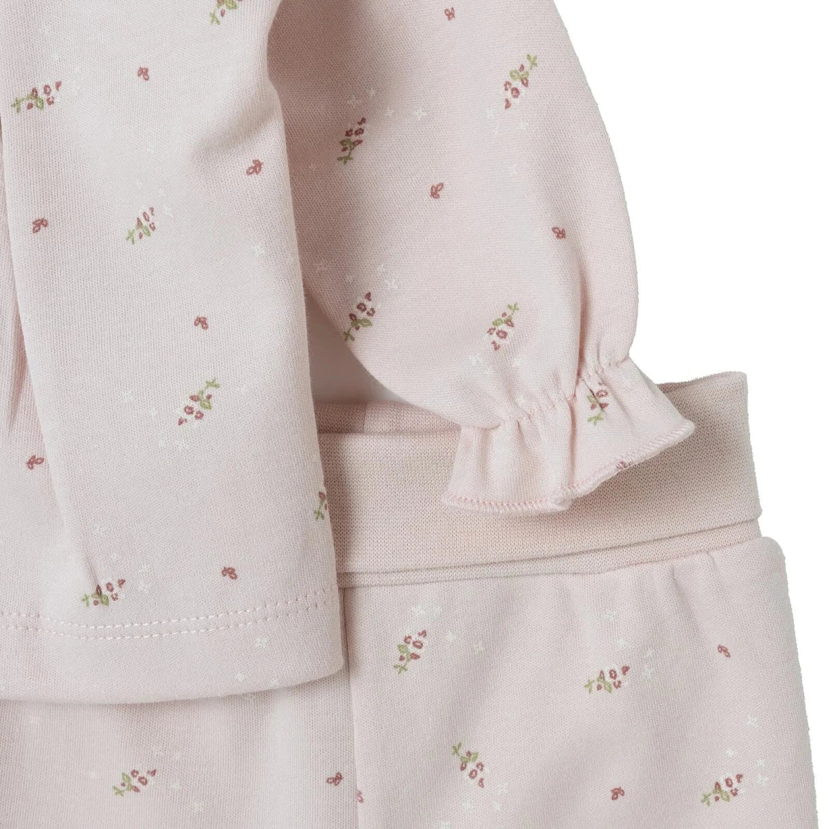 Bebetto Floral Print Baby Sweatshirt & Footed Leggings (Newborn to 6-9 Months)