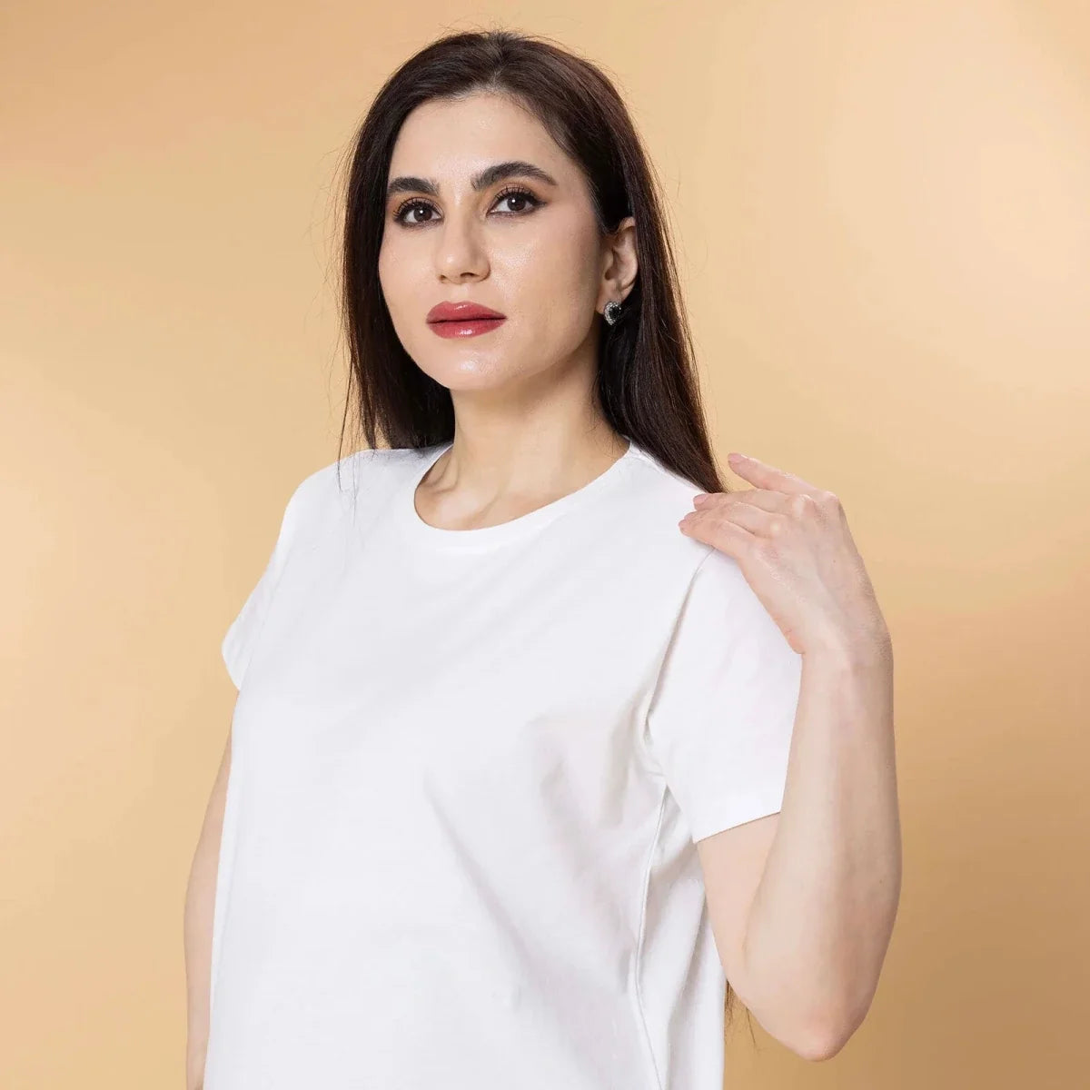 Baby Mom Plain Women's Maternity Short Sleeve T-Shirt (S to 2XL)