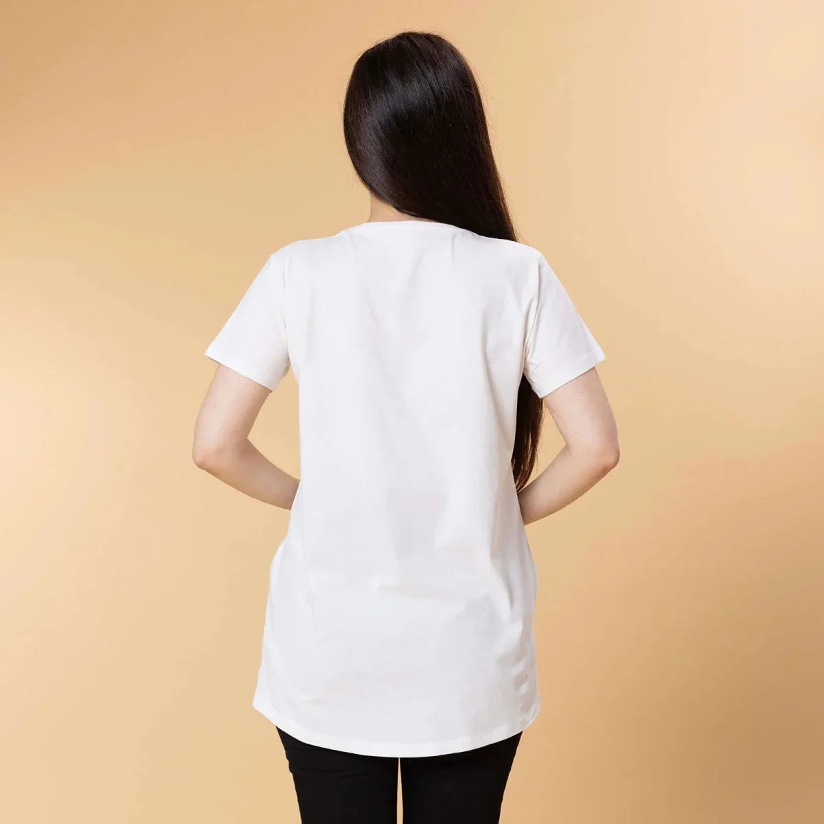 Baby Mom Plain Women's Maternity Short Sleeve T-Shirt (S to 2XL)