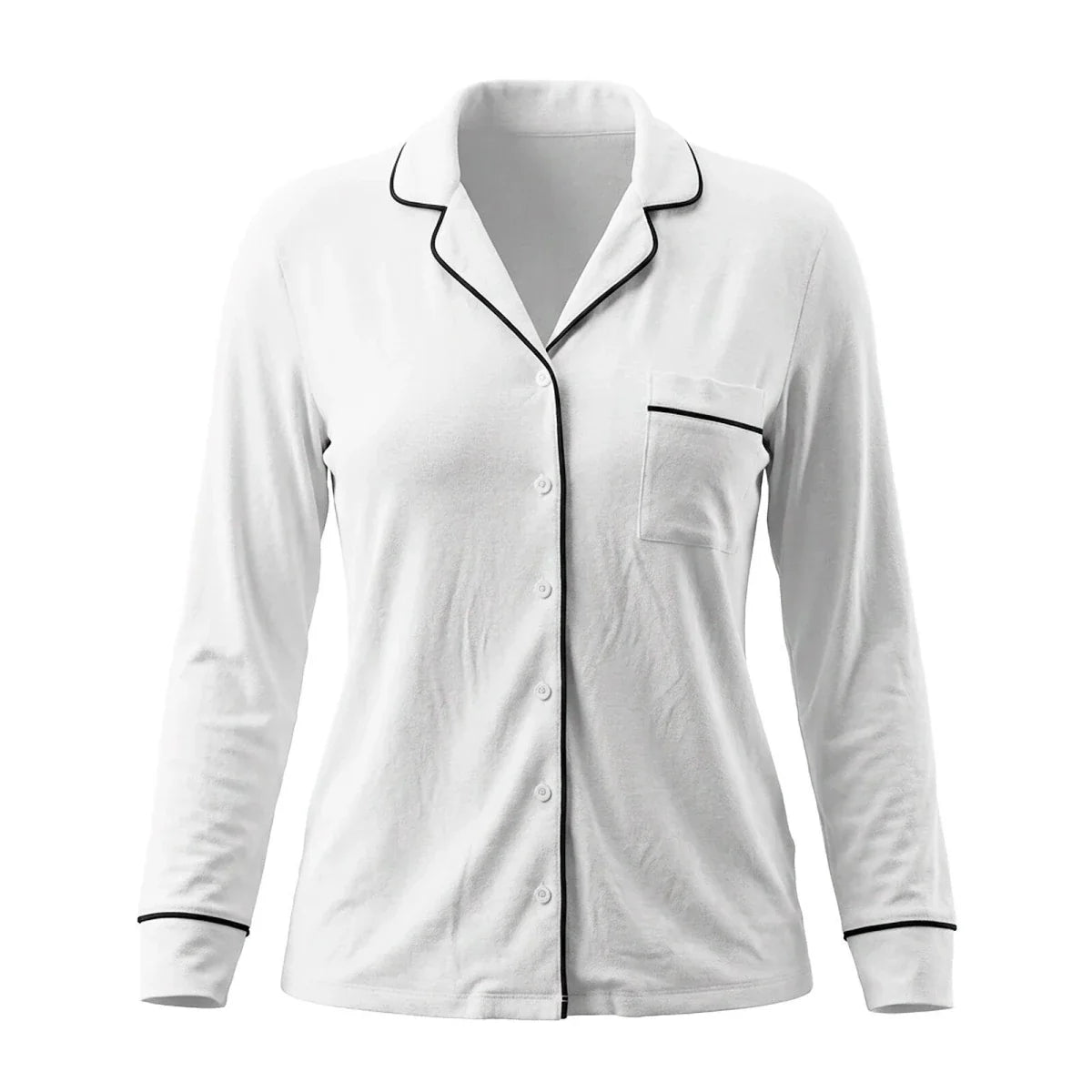 Baby Mom Buttoned Pocket Women's Maternity Long Sleeve Viscose Pyjama Set (S to 2XL)