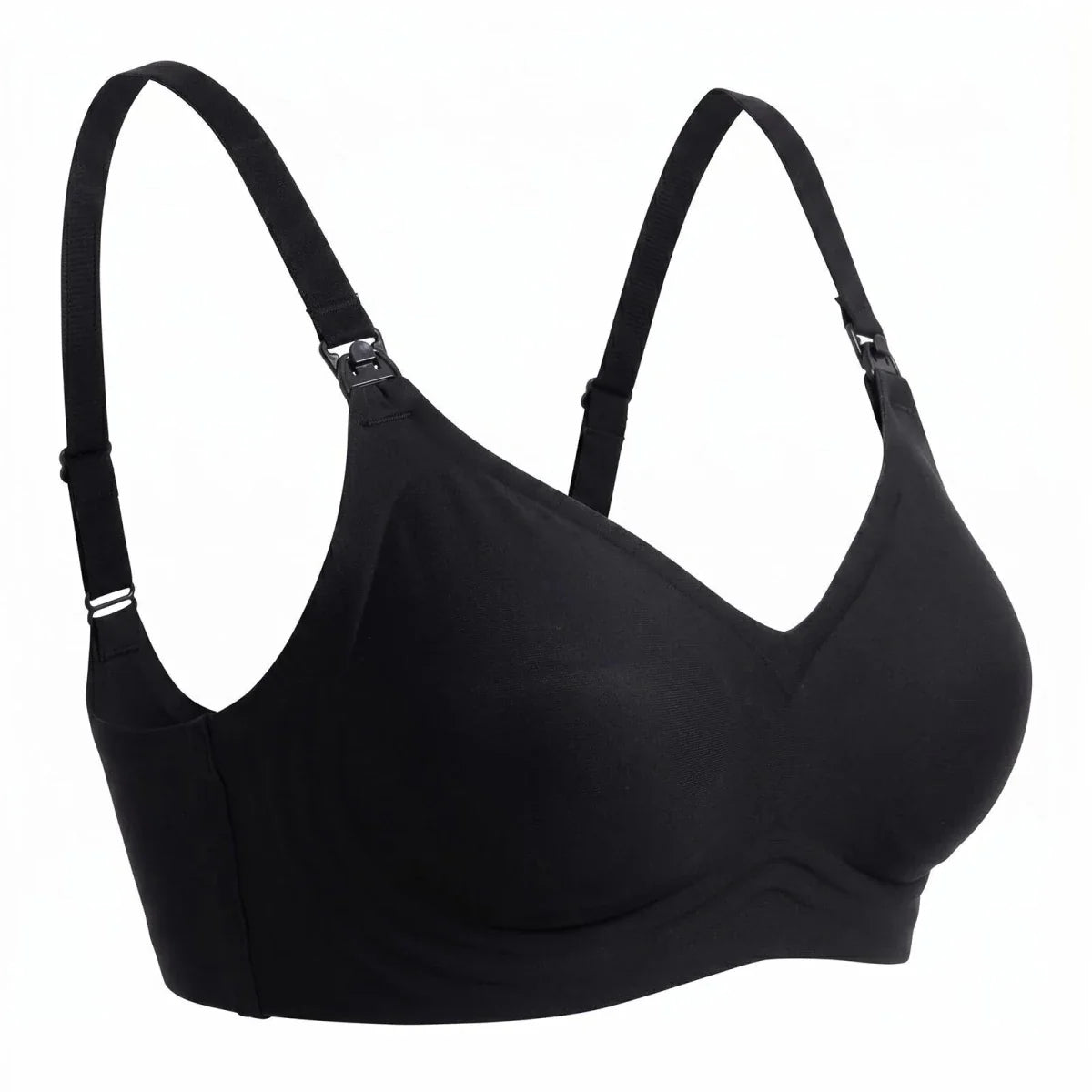 Baby Mom Women's Seamless V-Neck Non-Padded Nursing Bra